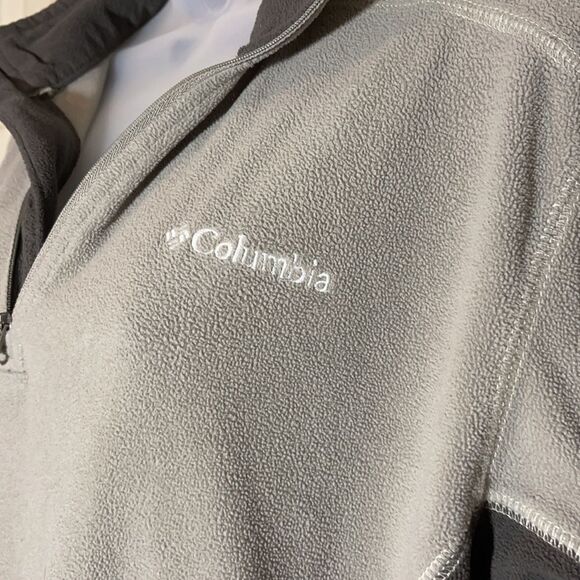 Columbia Klamath Range II Half Zip Thermal Sweatshirt Microfleece Omni Shade M - Picture 8 of 16